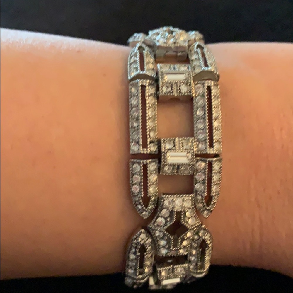 Art Deco rhinestone bracelet